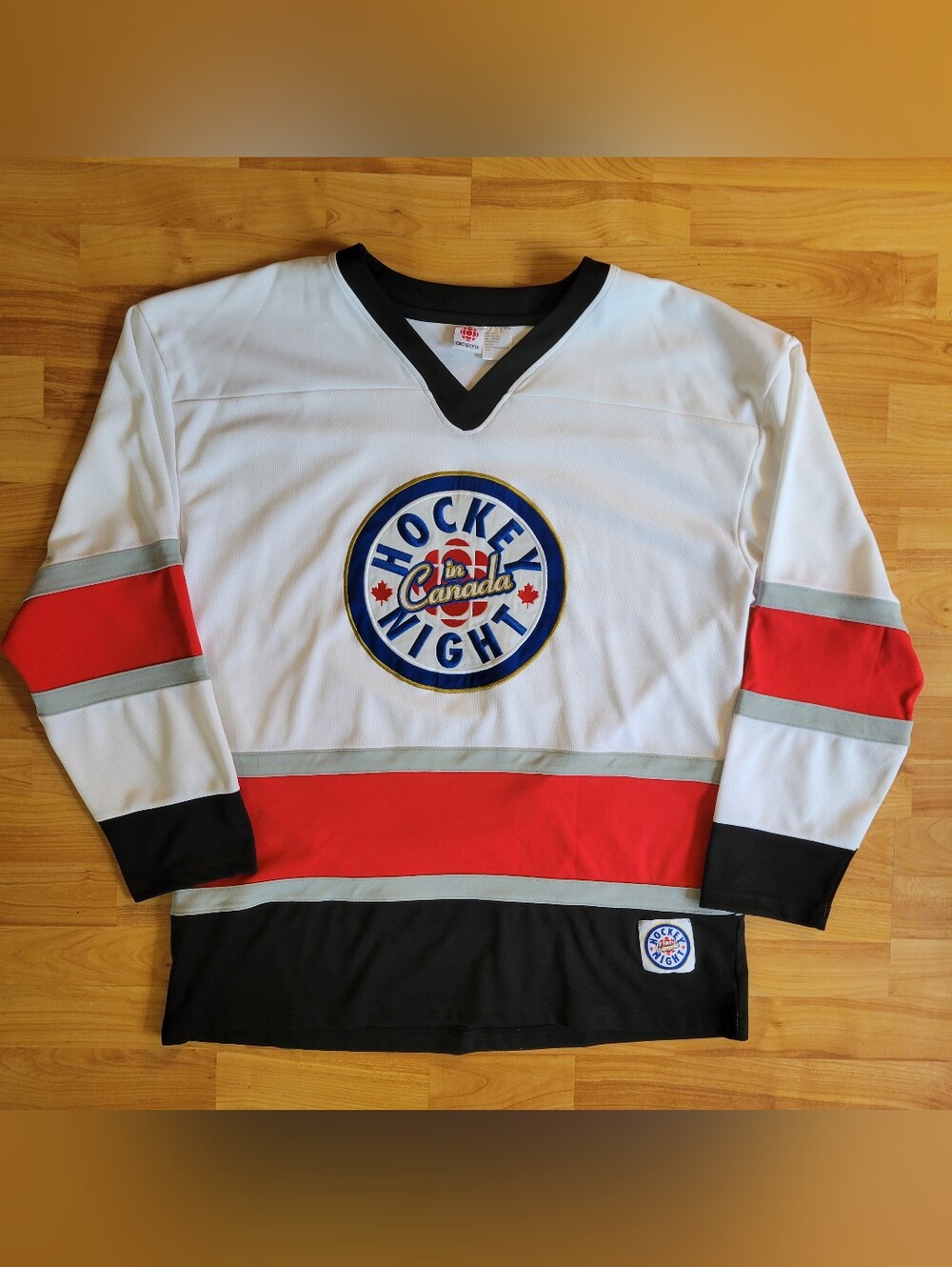 Hockey Night In Canada NHL CBC Sports White Hockey Team Jersey, XL